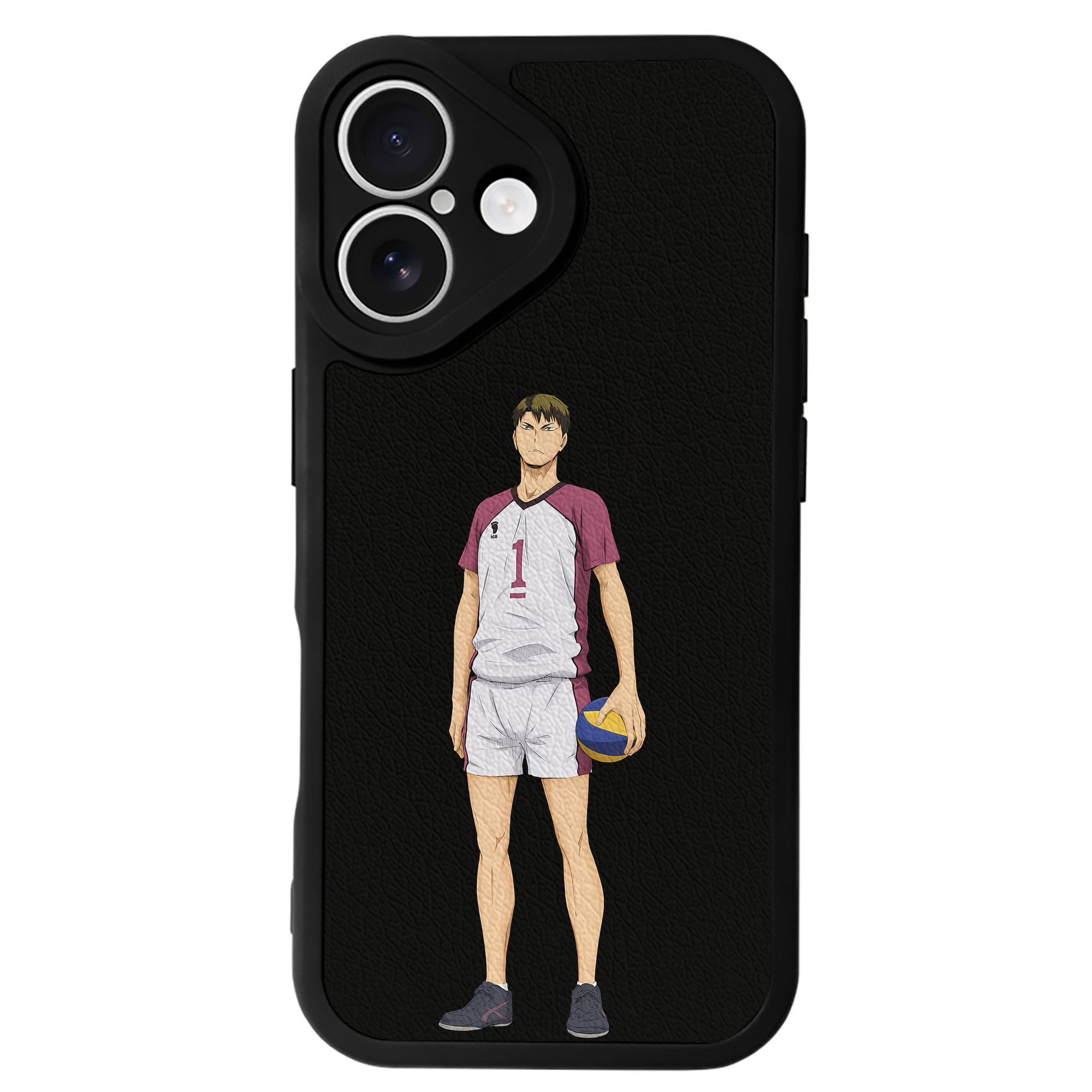 （画像用） ハイキュー!! Haikyu!! 【iPhone 16シリーズ対応】シリコンスマホケース（レザー調） 材質：シリコン